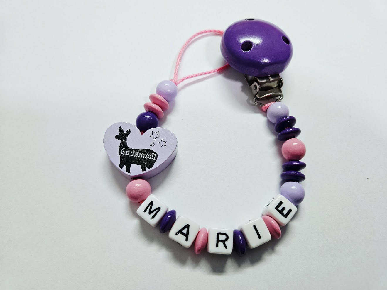 Schnullerkette Madl – Oktoberfest Limited Edition 🥨🩷