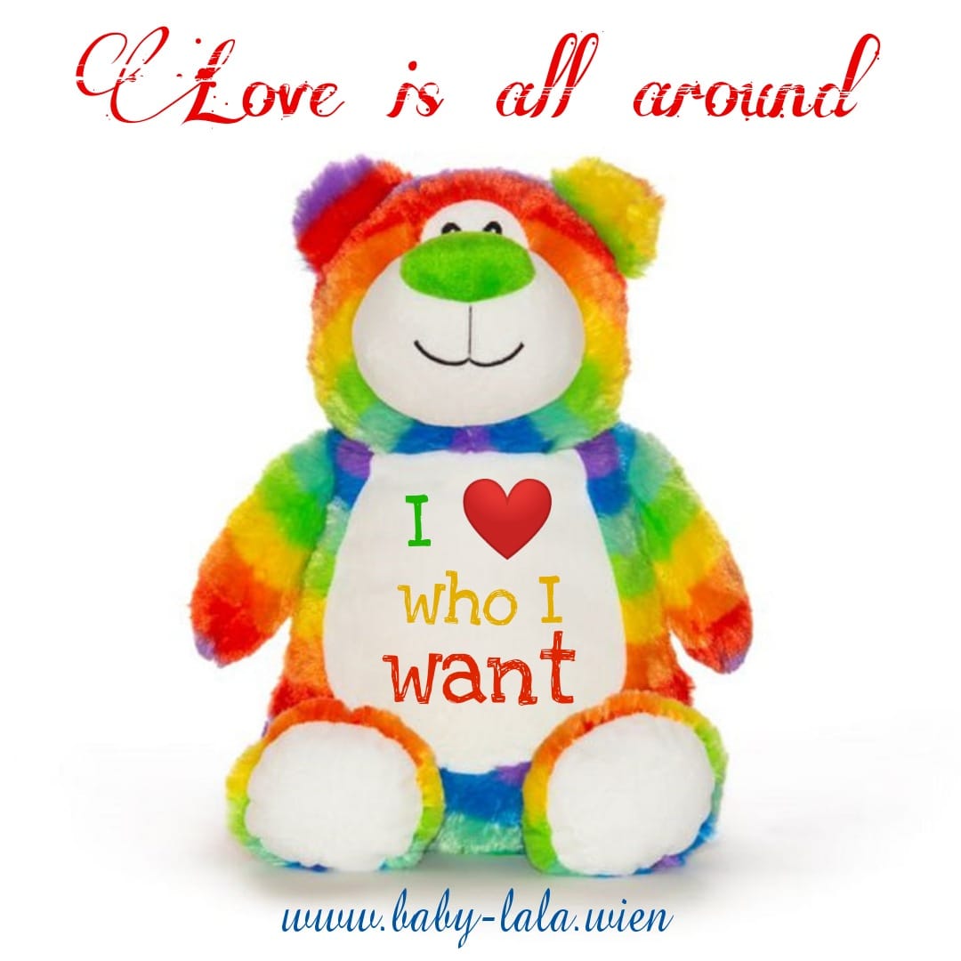 Regenbogenb-r Rainbow Bear - Dein personalisierter Regenbogen Bär